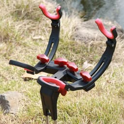 image-360 Degree Adjustable Fishing Pole Holder Universal Fishing Foldable Bracket Sea Lake Fish Rod Rack Stand Fishing Accessories
