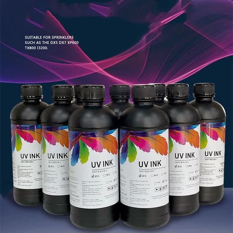 image-UV Ink Coil Flat Plate UV Printer Ink Epson XP600 5th And 7th Generation TX800 Ink