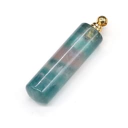 image-Natural Stone Necklace Perfume Bottle Pendant