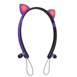 image-LED Glowing True Wireless Bluetooth Headphones Auriculares Cartoon Girl Headband Cat Ear Headset With Microphone For All Phones
