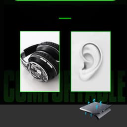 image-Headphones Wireless Bluetooth Headset Music Sports Heavy Bass Mobile Phone Card Headset