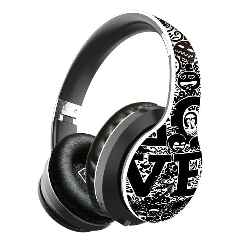 image-Headphones Wireless Bluetooth Headset Music Sports Heavy Bass Mobile Phone Card Headset