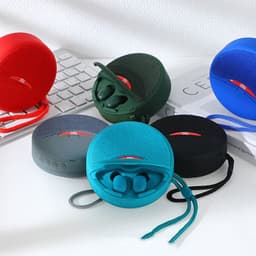 image-Outdoor Portable Headset Bluetooth Speaker Integrated Wireless 3D Stereo Subwoofer Music Speaker Support TF Card FM Radio