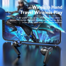 image-Wireless Gaming Headphones No Delay Noise Reduction Bluetooth Earphones HIFI Sound E-Sport Game Headset With Mic