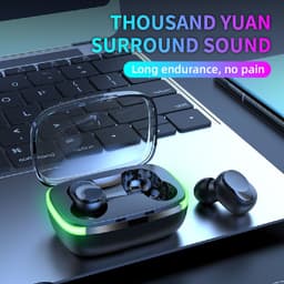 image-Touch Sports Waterproof Digital Display True Wireless Headphones