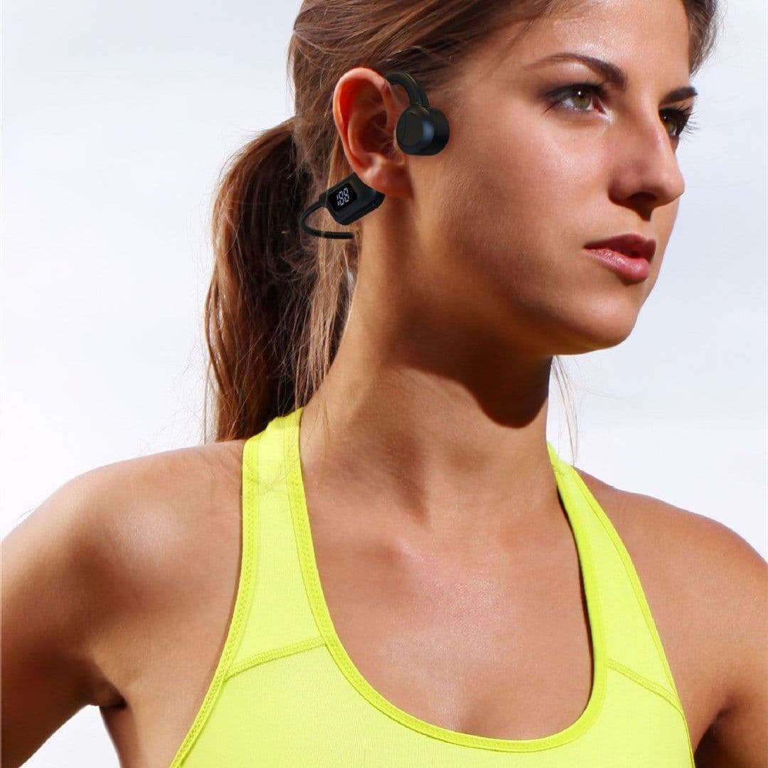 image-Headphones Sports Band Memory Noise Cancelling Display Wireless Power Running