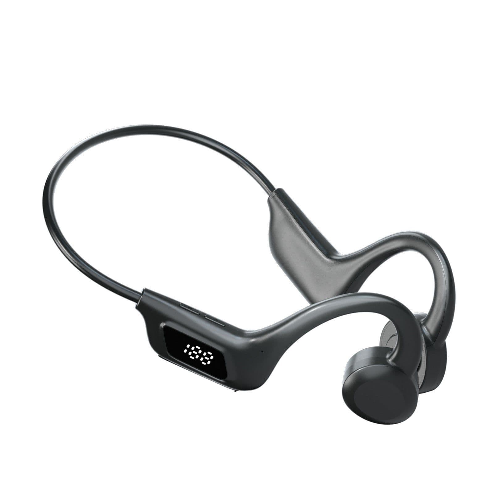 image-Headphones Sports Band Memory Noise Cancelling Display Wireless Power Running