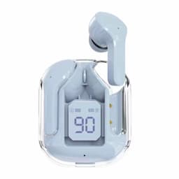 image-New Mini Transparent Wireless Bluetooth Headset Digital Display ENC Noise Reduction True Wireless Sports Music