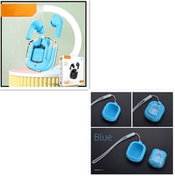 image-New Mini Transparent Wireless Bluetooth Headset Digital Display ENC Noise Reduction True Wireless Sports Music