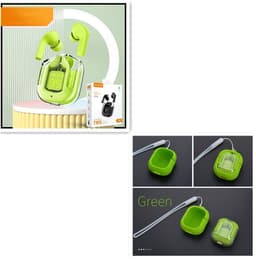 image-New Mini Transparent Wireless Bluetooth Headset Digital Display ENC Noise Reduction True Wireless Sports Music