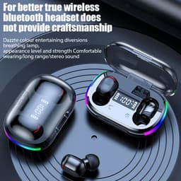 image-Mini Wireless Earbuds - Earbud Headphones With Digital Display Bluetooth Earbuds TWS 5.3 Wireless Headphones Earphone Waterproof For All Phones