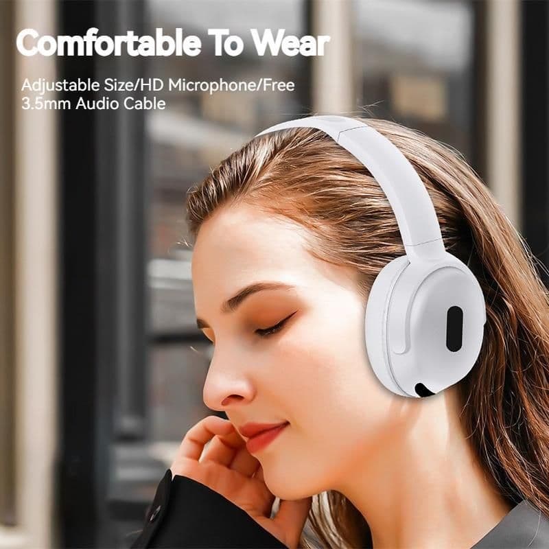 image-Foldable Wireless Headphones Bluetooth Sports Earphones Hifi Stereo Noise Cancelling Headphones With Mic Over Ear Gamer Headsets