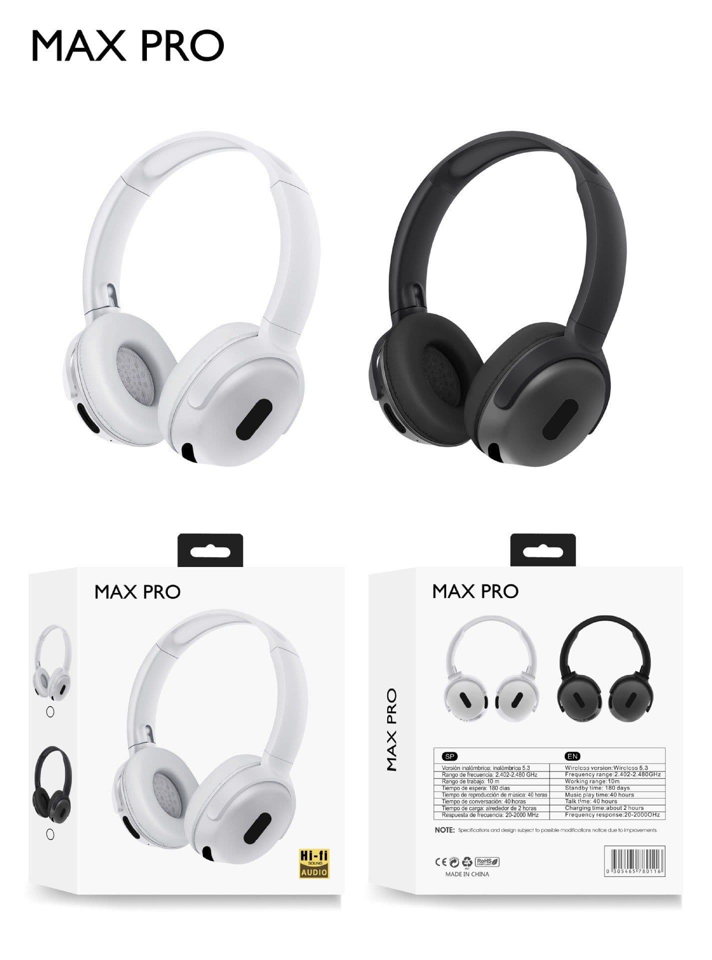 image-Foldable Wireless Headphones Bluetooth Sports Earphones Hifi Stereo Noise Cancelling Headphones With Mic Over Ear Gamer Headsets