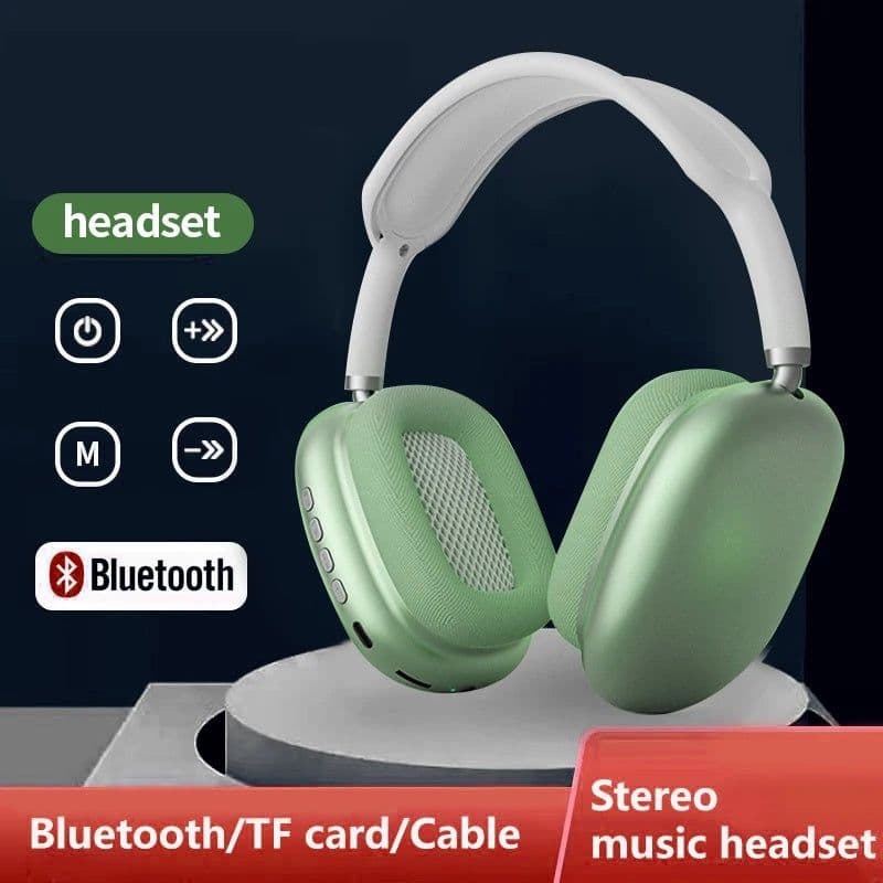 image-P9 Wireless Bluetooth Headset Outdoor Sports Gaming Wireless Headphones With Mic Noise Cancelling Earbuds Bluetooth Earphones