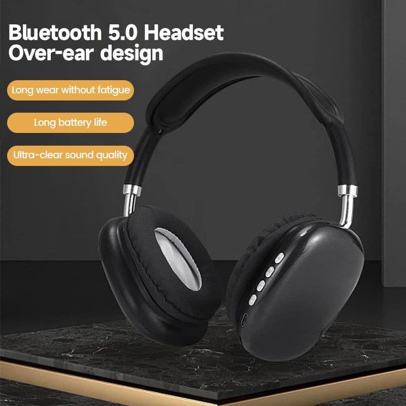 image-P9 Wireless Bluetooth Headset Outdoor Sports Gaming Wireless Headphones With Mic Noise Cancelling Earbuds Bluetooth Earphones