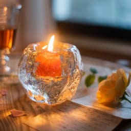 image-Decorative Tabletop Ornaments Glass Romantic Candle Light Cup