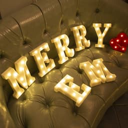 image-Luminous LED Letter Number Night Light English Alphabet Number Battery Lamp Romantic Wedding Christmas Party Decoration