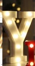 image-Luminous LED Letter Number Night Light English Alphabet Number Battery Lamp Romantic Wedding Christmas Party Decoration