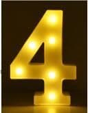image-Luminous LED Letter Number Night Light English Alphabet Number Battery Lamp Romantic Wedding Christmas Party Decoration