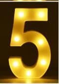 image-Luminous LED Letter Number Night Light English Alphabet Number Battery Lamp Romantic Wedding Christmas Party Decoration