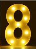 image-Luminous LED Letter Number Night Light English Alphabet Number Battery Lamp Romantic Wedding Christmas Party Decoration