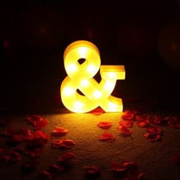 image-Luminous LED Letter Number Night Light English Alphabet Number Battery Lamp Romantic Wedding Christmas Party Decoration