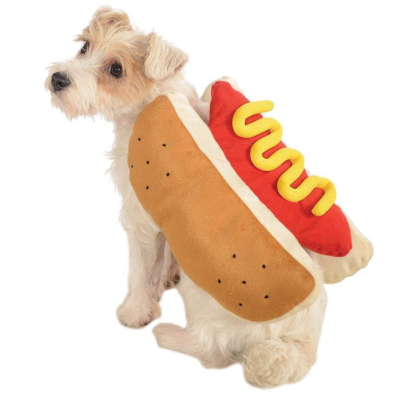 image-Funny Halloween Costumes For Dogs Puppy Pet Clothing Hot Dog Design Dog Clothes Pet Apparel Dressing Up Cat Party Costume Suit