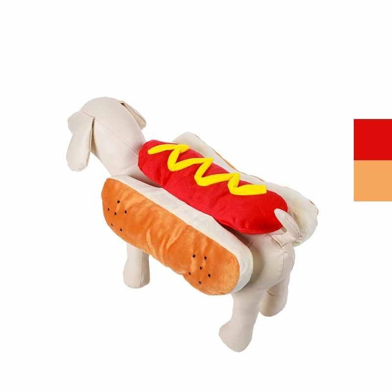 image-Funny Halloween Costumes For Dogs Puppy Pet Clothing Hot Dog Design Dog Clothes Pet Apparel Dressing Up Cat Party Costume Suit