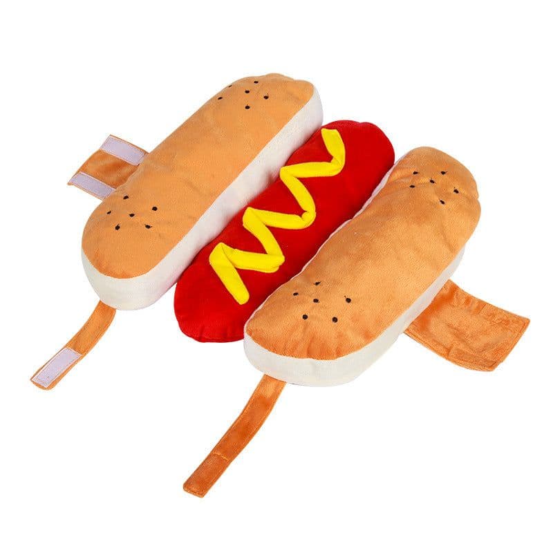 image-Funny Halloween Costumes For Dogs Puppy Pet Clothing Hot Dog Design Dog Clothes Pet Apparel Dressing Up Cat Party Costume Suit