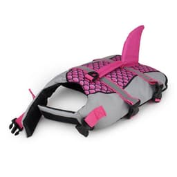 image-Swim Pet Dog Life Jacket Vest Clothes Life Vest Collar Harness Pets Swimming Summer Swimwear Scales Shark Pet Products