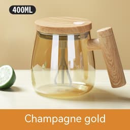 image-400ML Self Stirring Coffee Mug Electric Mixing Glass Coffee CupHigh Speed Fast Automatic Coffee Cup For Gyms Dining Room Kitchen Gadgets