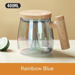 image-400ML Self Stirring Coffee Mug Electric Mixing Glass Coffee CupHigh Speed Fast Automatic Coffee Cup For Gyms Dining Room Kitchen Gadgets