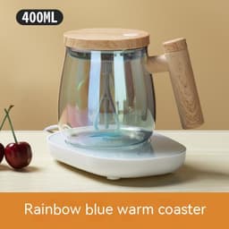image-400ML Self Stirring Coffee Mug Electric Mixing Glass Coffee CupHigh Speed Fast Automatic Coffee Cup For Gyms Dining Room Kitchen Gadgets