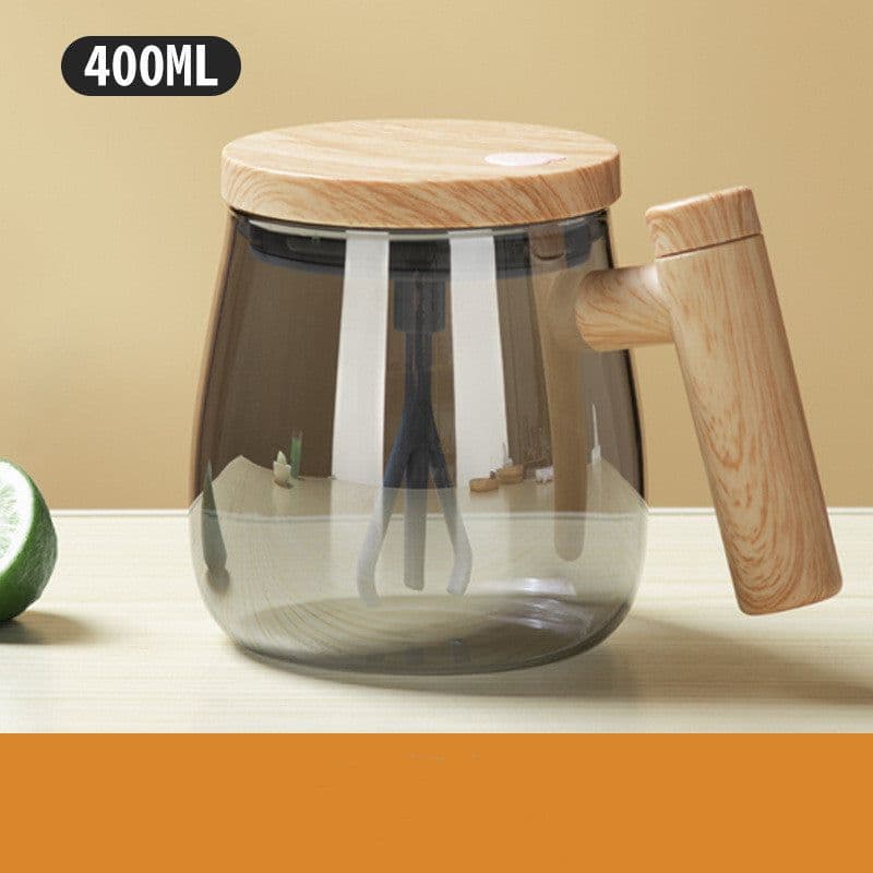 image-400ML Self Stirring Coffee Mug Electric Mixing Glass Coffee CupHigh Speed Fast Automatic Coffee Cup For Gyms Dining Room Kitchen Gadgets