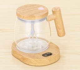 image-400ML Self Stirring Coffee Mug Electric Mixing Glass Coffee CupHigh Speed Fast Automatic Coffee Cup For Gyms Dining Room Kitchen Gadgets