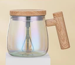 image-400ML Self Stirring Coffee Mug Electric Mixing Glass Coffee CupHigh Speed Fast Automatic Coffee Cup For Gyms Dining Room Kitchen Gadgets
