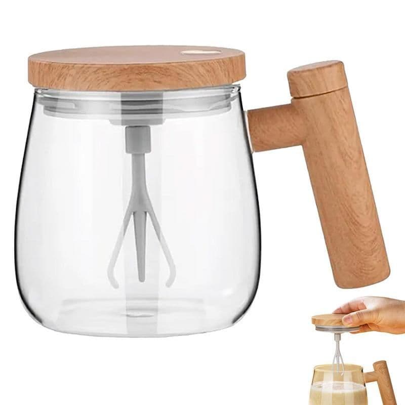 image-400ML Self Stirring Coffee Mug Electric Mixing Glass Coffee CupHigh Speed Fast Automatic Coffee Cup For Gyms Dining Room Kitchen Gadgets