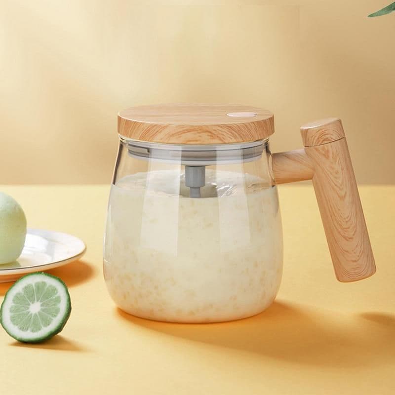 image-400ML Self Stirring Coffee Mug Electric Mixing Glass Coffee CupHigh Speed Fast Automatic Coffee Cup For Gyms Dining Room Kitchen Gadgets