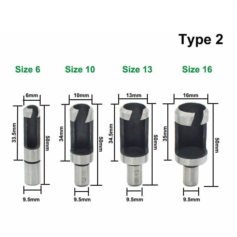 image-Claw Type Round Dowel Drill Carbon Steel Cork Cutter