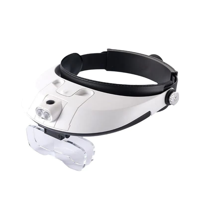 image-1.0-6.0X LED Headband Magnifier Magnifying Loupe