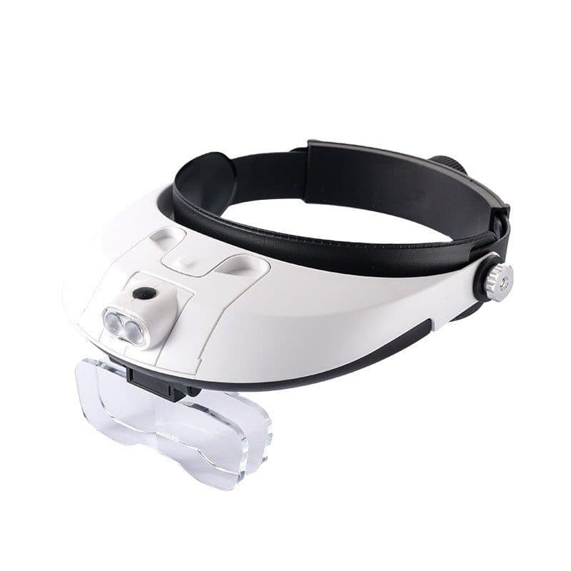 image-1.0-6.0X LED Headband Magnifier Magnifying Loupe