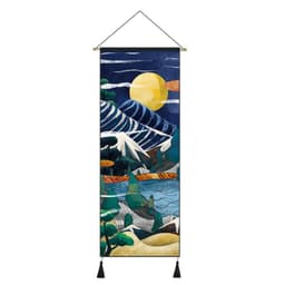 image-Japanese Style Hanging Painting Crane Lady Ukiyo-E Japanese Landscape Living Room Background Wall Decoration Painting Tatami Bedroom Mural