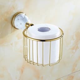 image-Diamond-studded Bath Towel Rack Golden Towel Rack Bathroom Bathroom Shelf