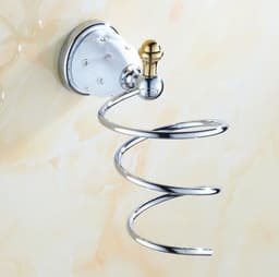 image-Diamond-studded Bath Towel Rack Golden Towel Rack Bathroom Bathroom Shelf