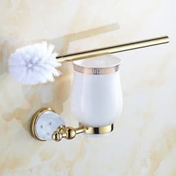 image-Diamond-studded Bath Towel Rack Golden Towel Rack Bathroom Bathroom Shelf