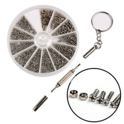 image-Stainless Steel Glasses Screw Nut Bolt Washer Watch Glasses Screw Kit