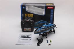 image-Tianke H100 Blue Remote Control Boat Automatic Capsize Electric Toy Boat Simulation Model Nautical Toy