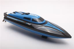 image-Tianke H100 Blue Remote Control Boat Automatic Capsize Electric Toy Boat Simulation Model Nautical Toy