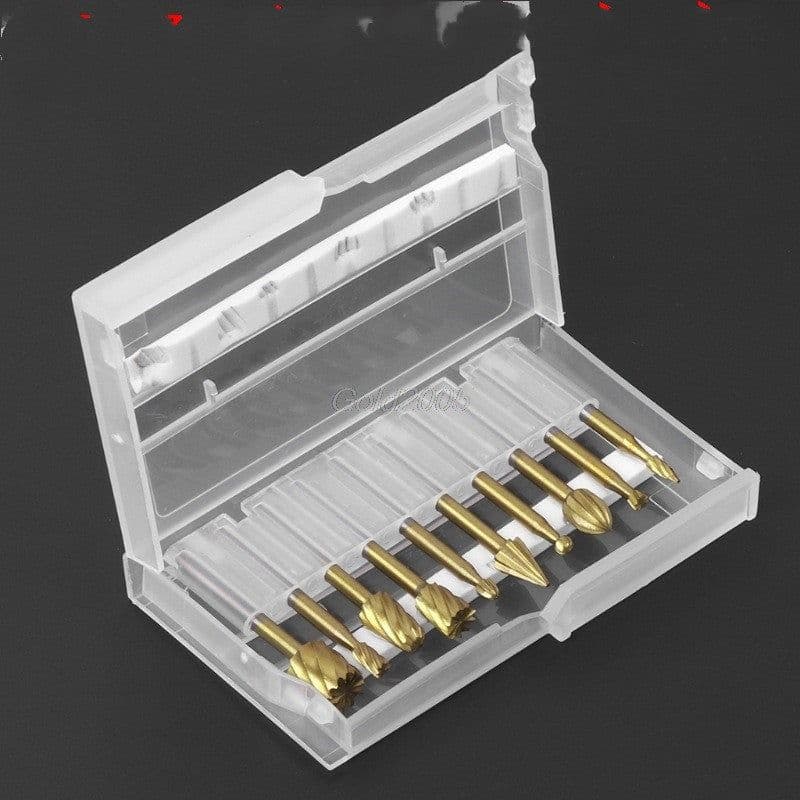 image-10pcs Rotary File Engraving Cutter Wood Tool Electric