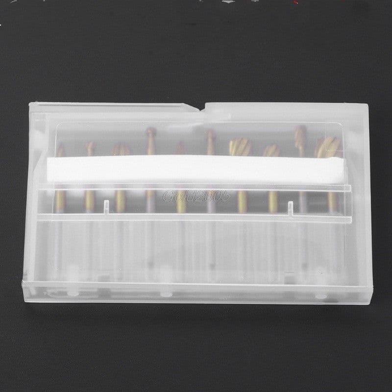 image-10pcs Rotary File Engraving Cutter Wood Tool Electric